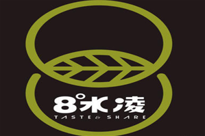 8度水凌奶茶品牌logo