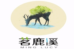 茗鹿溪奶茶品牌logo