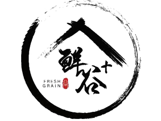 鲜谷家现磨饮品品牌logo