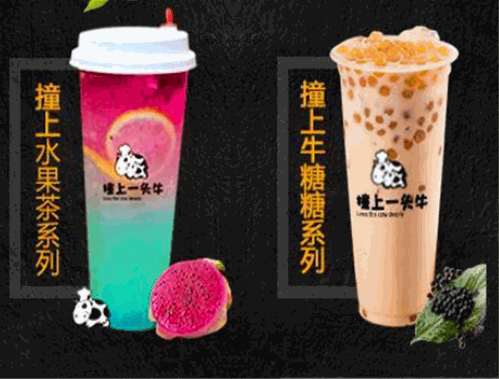 撞上一头牛