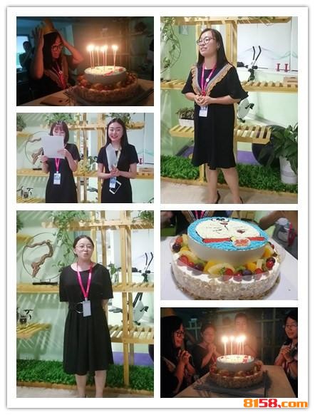 聚感动 聚能教育举办7月员工生日会