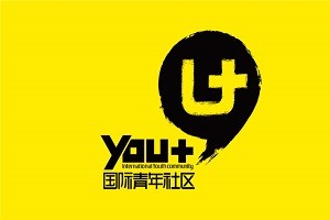 YOU+国际青年社区品牌logo