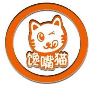 馋嘴猫花甲米线品牌logo