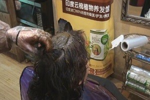 印度云梳植物染发
